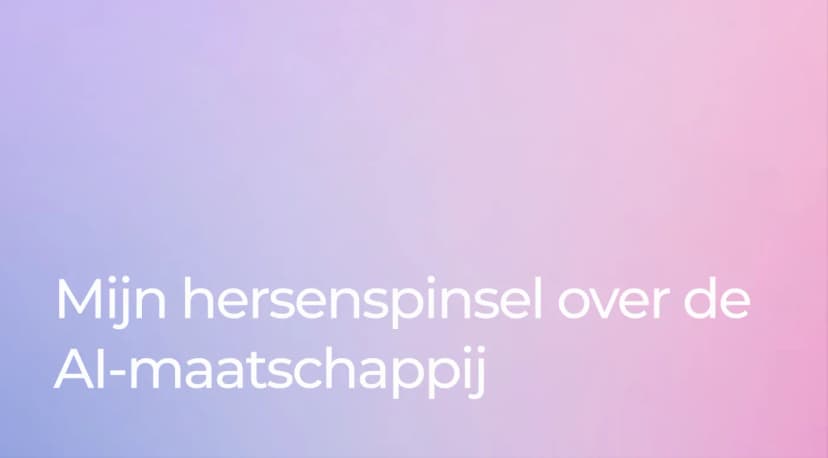De AI-maatschappij