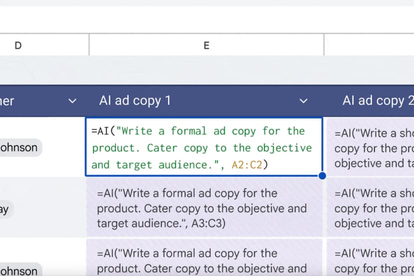Google Gemini AI komt naar Google Sheets – en vult nu automatisch je lege cellen
