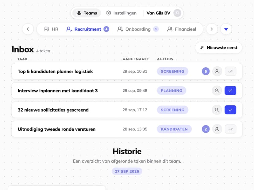 AI-agent als recruitmentassistent